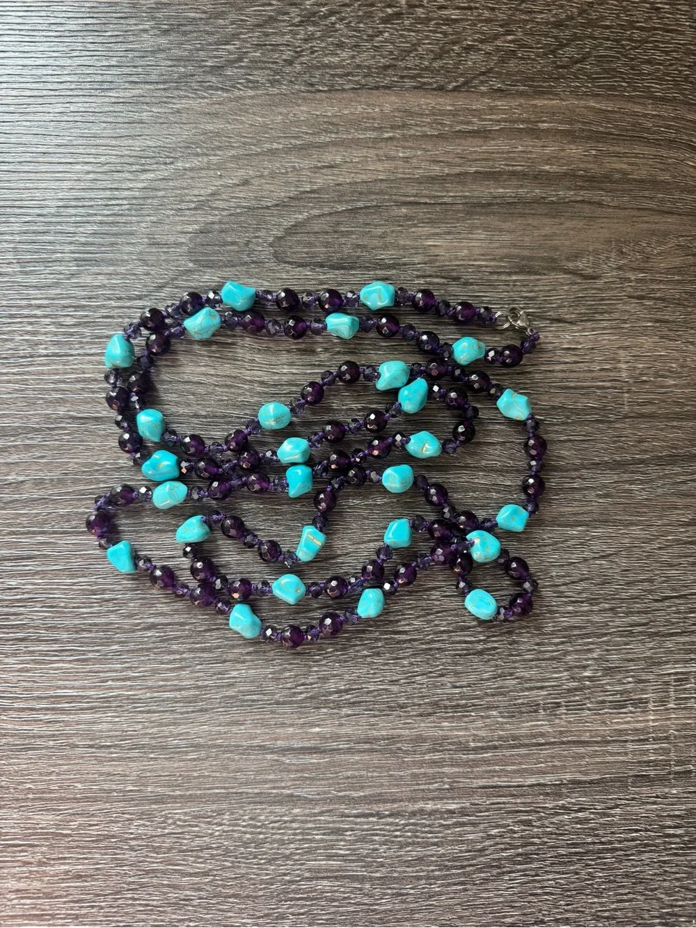 NWOT Tuckernuck Amethyst and Turquoise Necklace